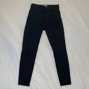 Topshop Jaime Black Jeans